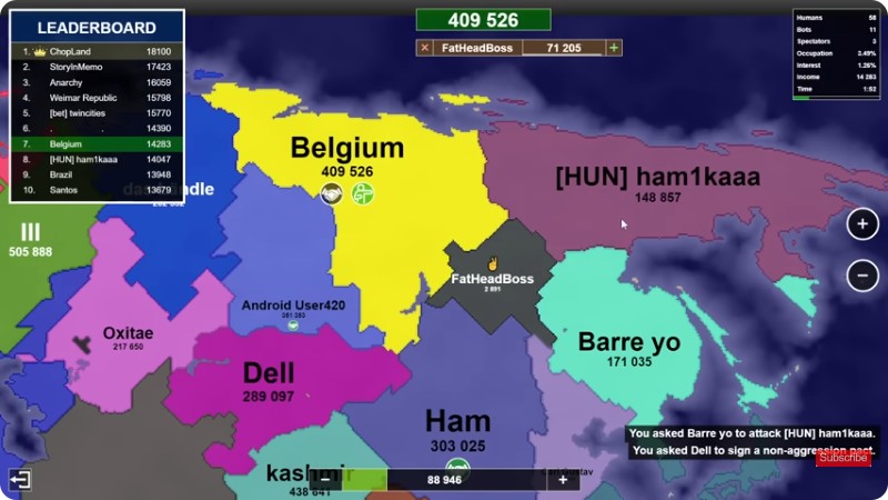 Territorial.io gameplay screenshot 2